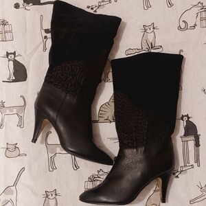 Leather/suede boots size 6
